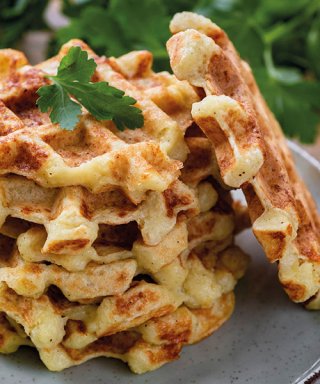 Herzhafte Kartoffelwaffeln