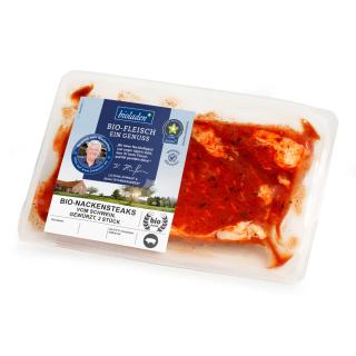 Nackensteak vom Schwein, gewürzt