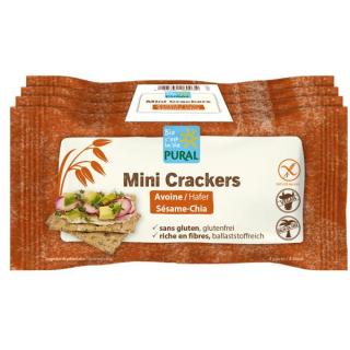 Mini Crackers Hafer Sesam Chia glutenfrei