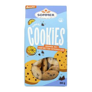 Dinkel Schoko-Orange Cookies, vegan