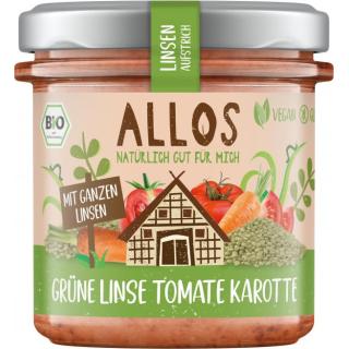 Linsen-Aufstrich Grüne Linse Tomate Karotte