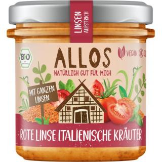 Linsen-Aufstrich Rote Linse Italienische Kräuter