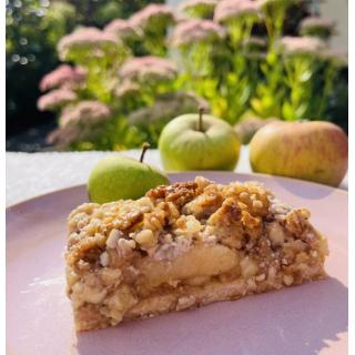 Apfelkuchen Nuss - Karamel