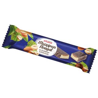 Marzipan-Nougat in Zartbitter Schokolade