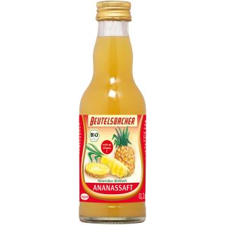 Beutelsb Ananassaft, 0,2 ltr Flasche