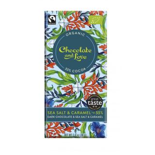 Zartbitterschokolade 55% Sea Salt u Caramel
