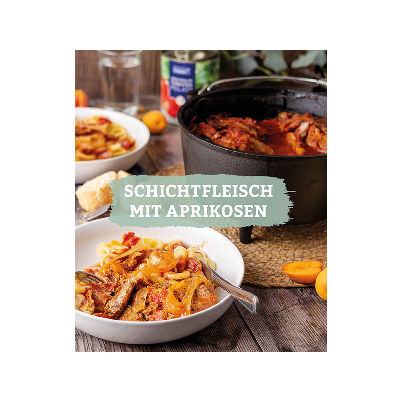 Schichtfleisch mit Aprikosen