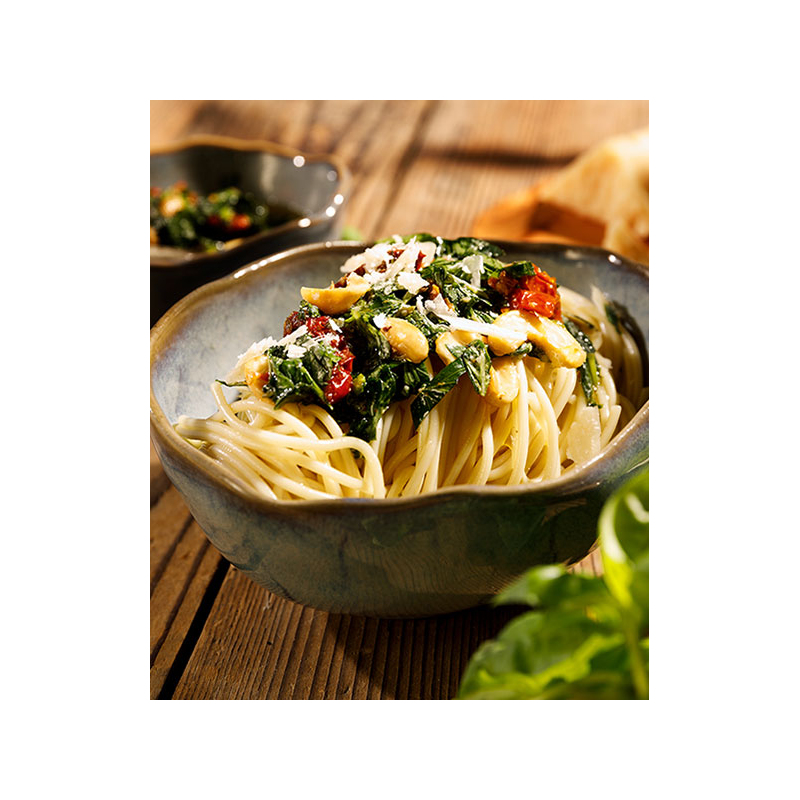 Spaghetti mit Pesto Rustico