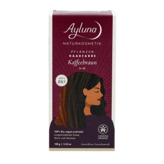 Pflanzenhaarfarbe Kaffeebraun
